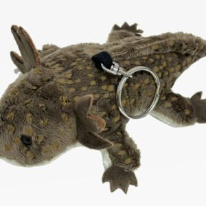Plush Axolotl Keychain - Brown